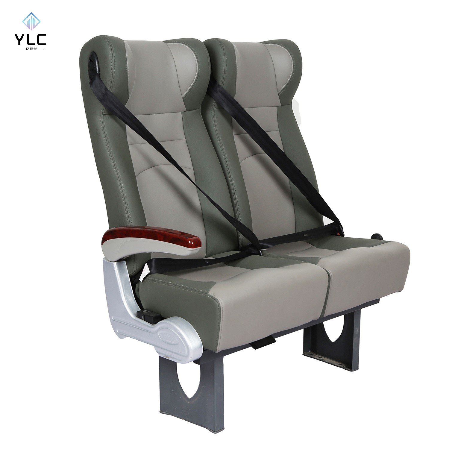 YLC Manufacturer Supply Minibus Seat Brown Flip Fold coach Bus Seat Luxury Passenger RV Seat for Tourist Bus School