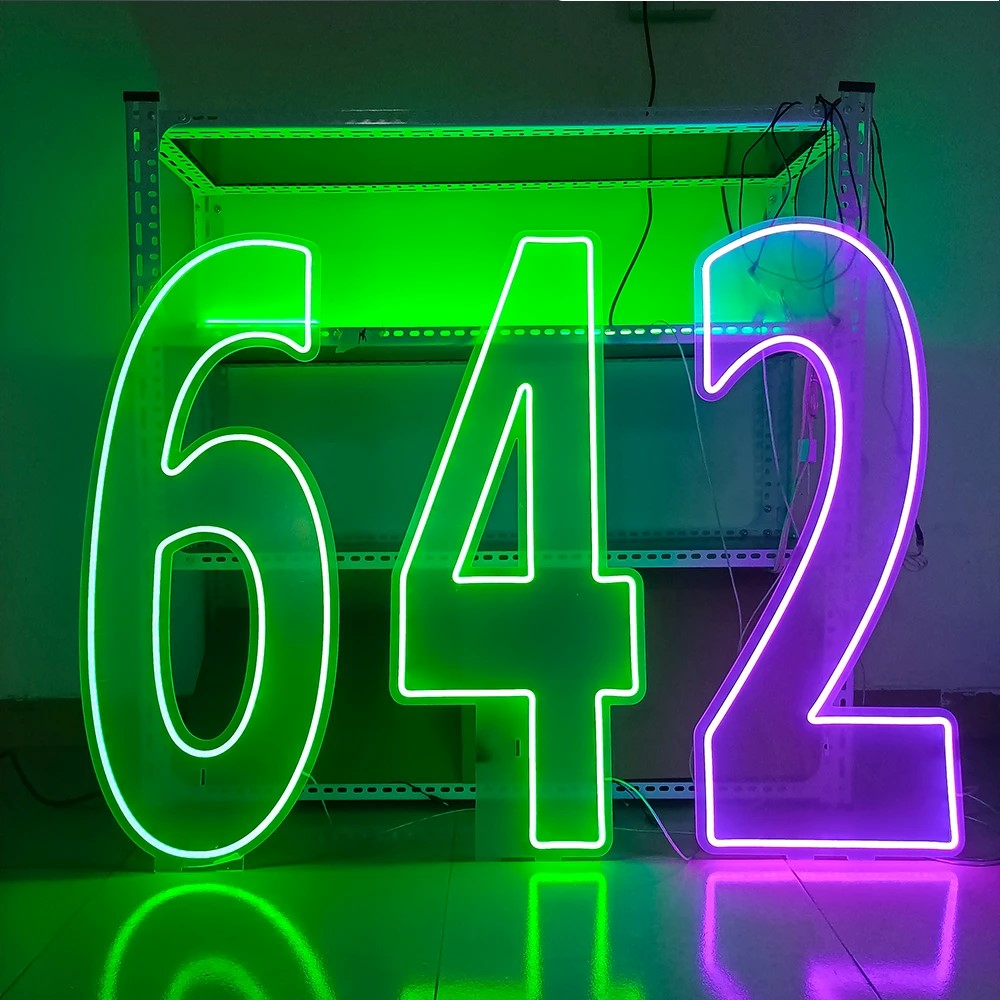 Happy Birthday Led Neon Sign Custom Night Light for Birthday Decor Oh Baby Neon Light Lets Party Home Decor