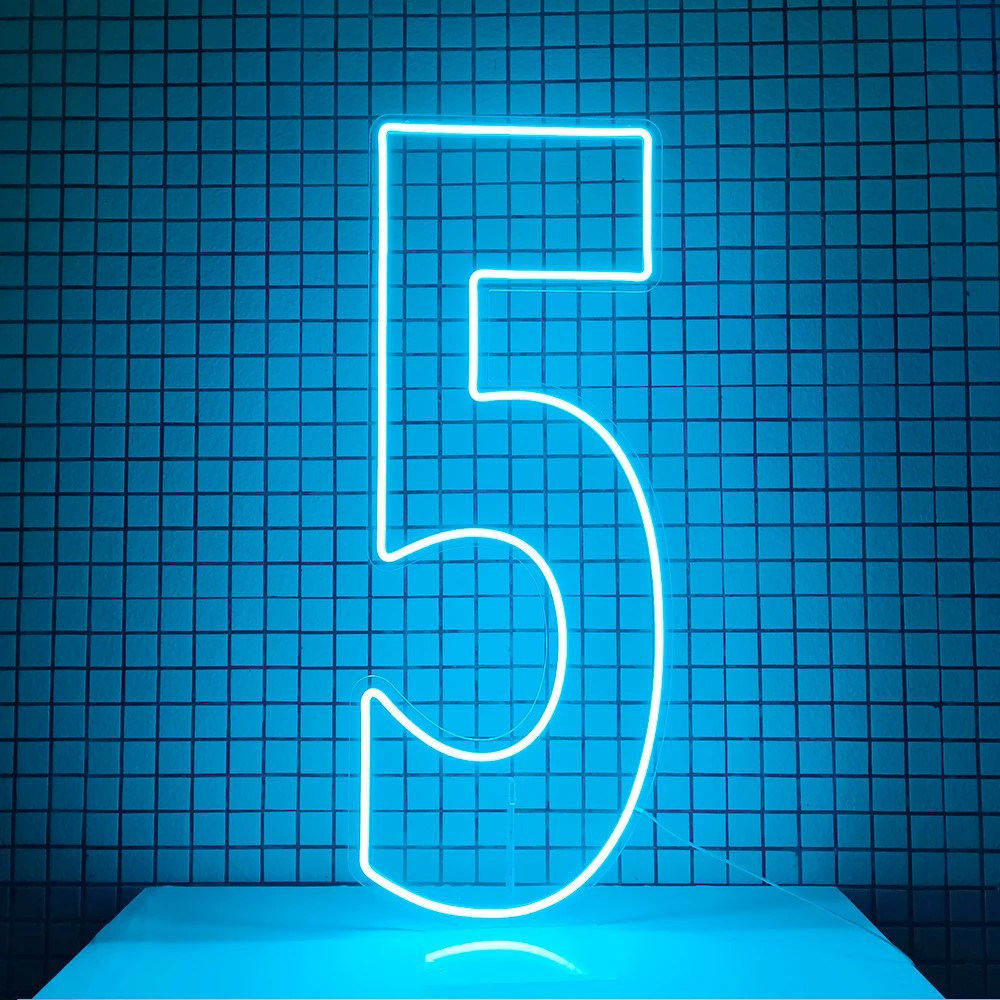 Happy Birthday Led Neon Sign Custom Night Light for Birthday Decor Oh Baby Neon Light Lets Party Home Decor
