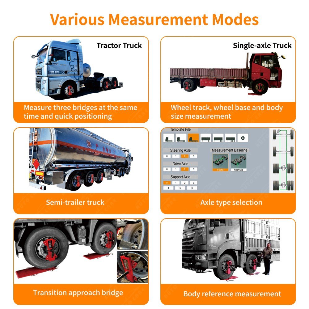Factory Wholesale 3D Four Wheel Large Car Bus Truck Tyre Alignment Full Sets Kits with Clamp and Equipment Best Price for Sale