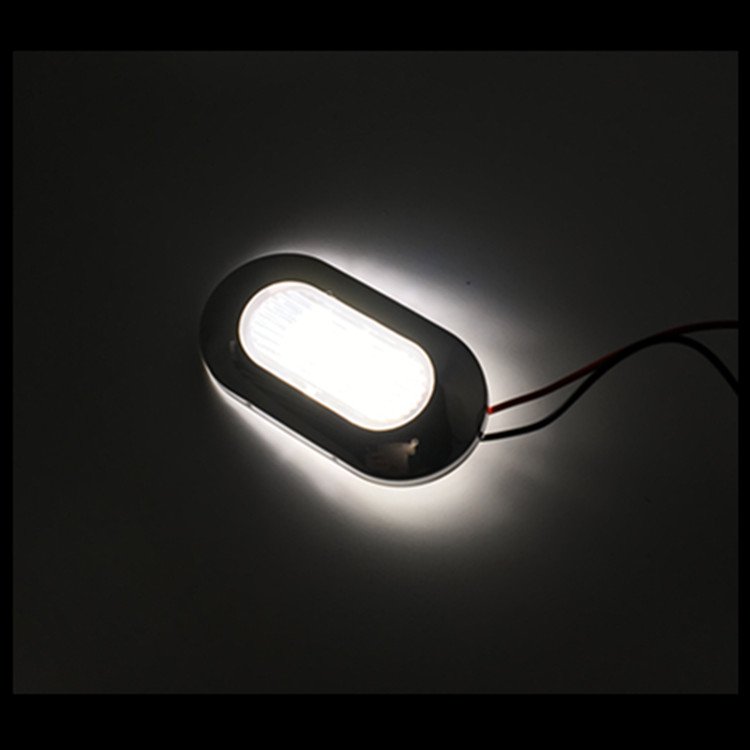 Led Custom Oblong Exterior Marine Stairs Boat Step Lamp Rv Courtesy Light for Motorhome Bus