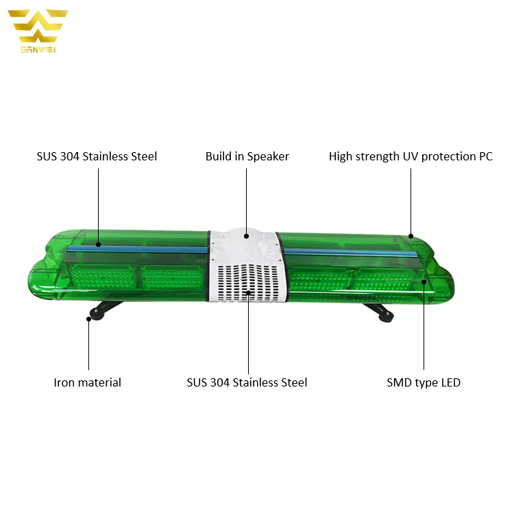 DC12V Led 100W 150W 200W Siren Horn Speaker Roof Mount Flashing Emergency Warning Used Ambulance Light