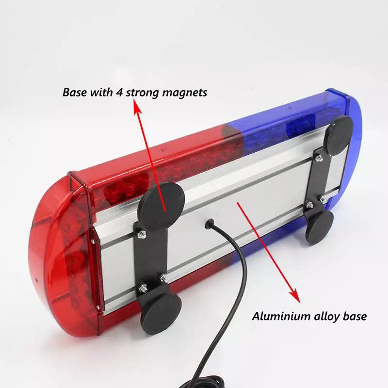 21inch LED Bar Magnetic Mount for Emergency Light 12-24V Warning Lightbar 40LED Car Truck Rescue Car Strobe Light