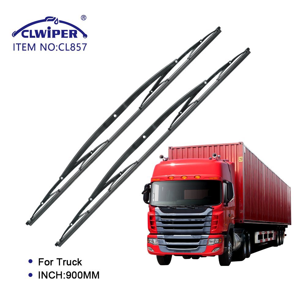 CLWIPER 1000mm Car Wiper Factory Natural Rubber Refill Metal Wiper Blade for Truck With One/two Adapter