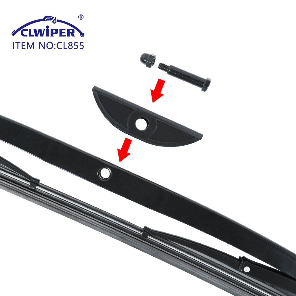 CLWIPER 1000mm Car Wiper Factory Natural Rubber Refill Metal Wiper Blade for Truck With One/two Adapter