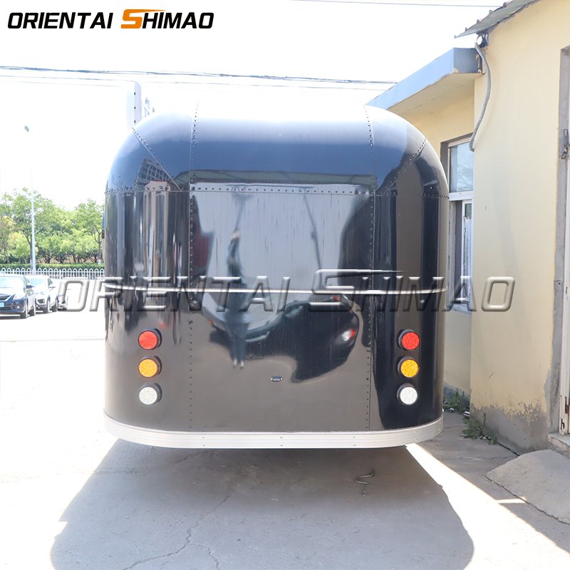 Mobile Catering Food Truck Fully Equipped Airstream Mobile Fast Food Trailer With Full Kitchen Equipments