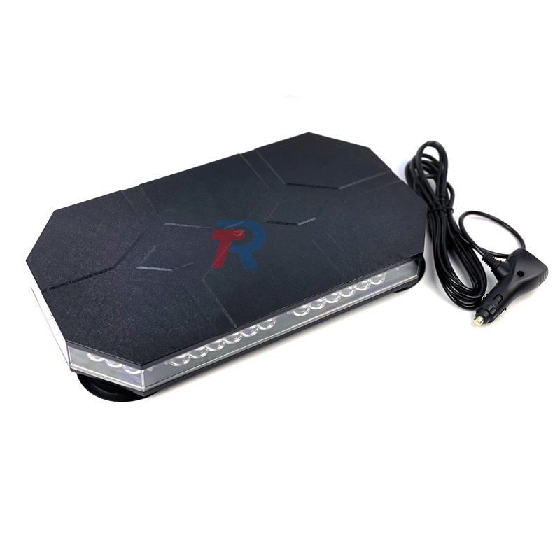 High Quality 14 Inch Car Roof Top LED Lighting System Mini Ambulance Light bar With Cigarette Lighter Controller & Magnetic Feet