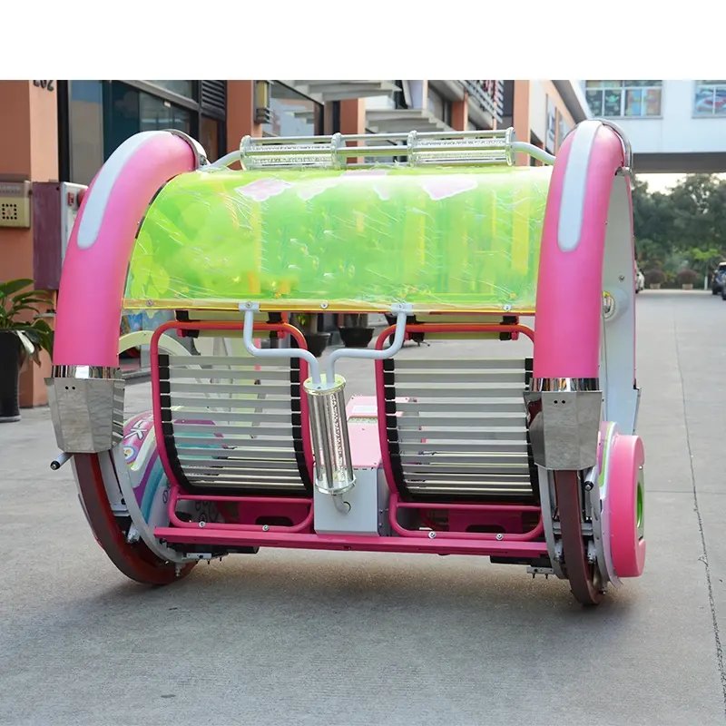 360 Degree Rotating Le Ba Car Shopping Center Attraction Rocking Bus Kids Arcade Machine Wheel 360 Rolling-Car for Rental