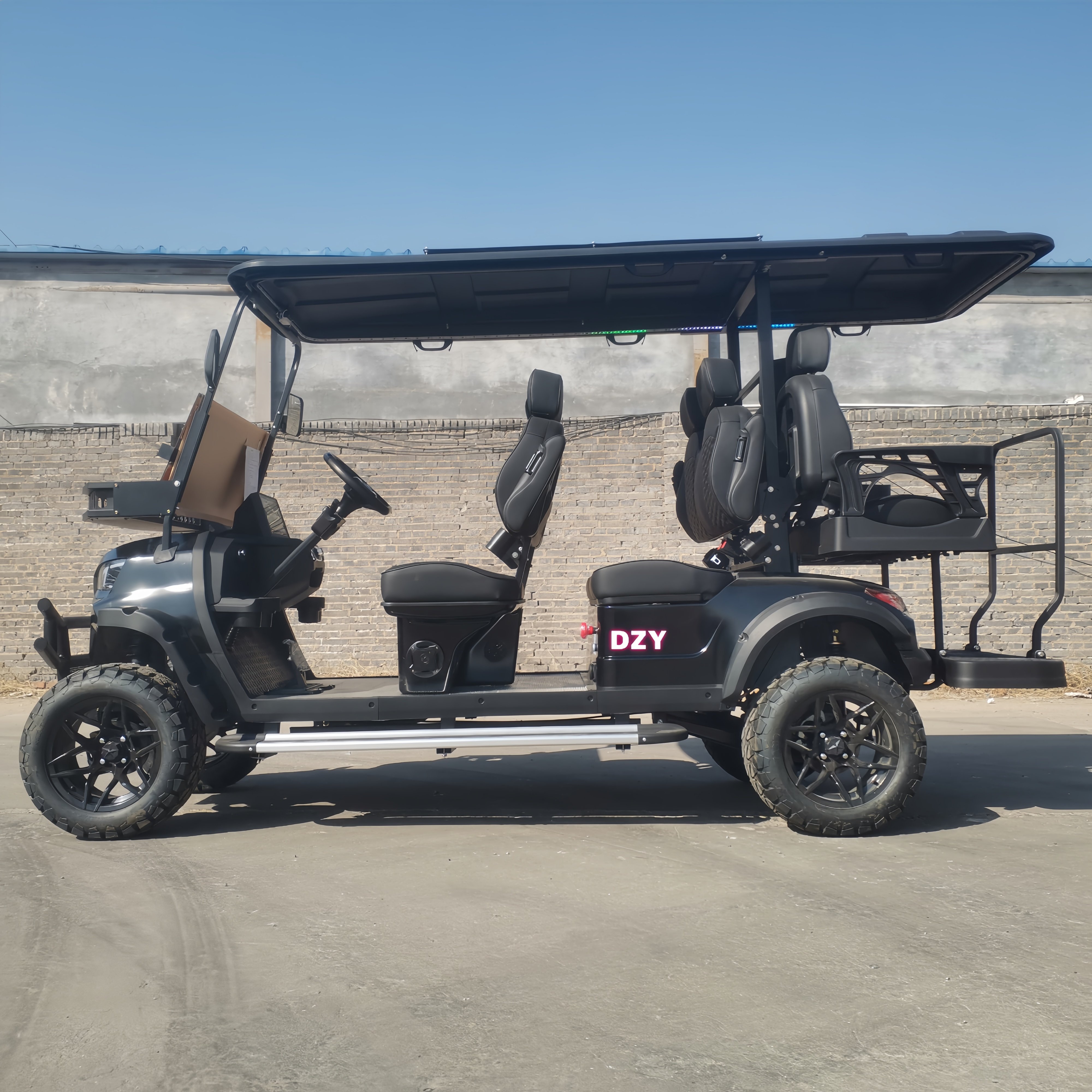 72V Lithium 6-Seater Electric Golf Cart Street Legal with CE Certification 4 Wheels