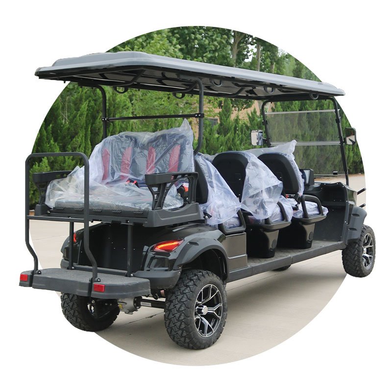 Street Legal 8 Seats Metal Steel Plastic Club Car Electric Golf Carts Car Buggy Scooter with Curtis Carro De Golf Electrico