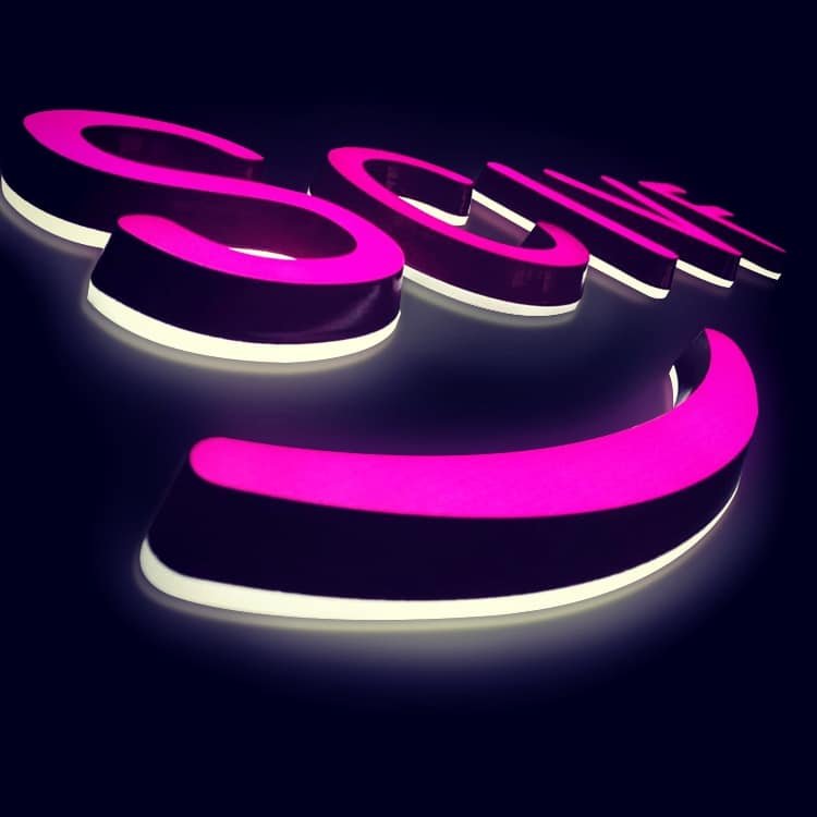 Custom 3D Modern House Number Address Mini Led Acrylic Sign