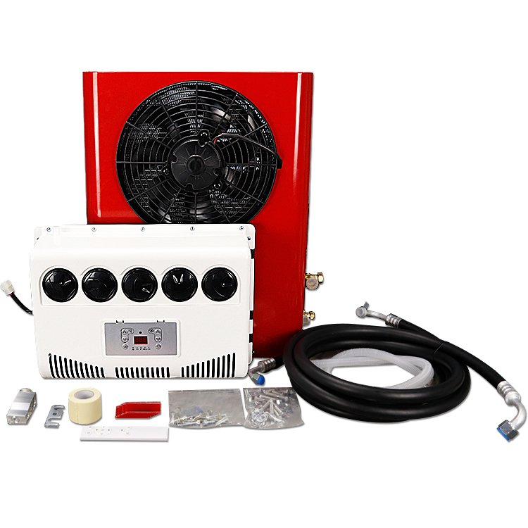 Fast Cooling 12 Volt 24 Volt Split Truck Parking Air Conditioner for RV Farm Van Pickup