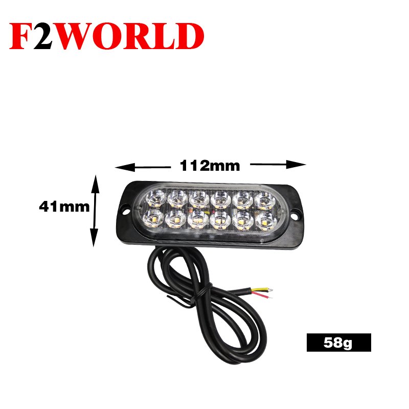 12V 24V Emergency Strobe Light Emergency Warning Hazard Flashing Bar for Off Road Vehicle Truck Train Boat Marine Bus Tank