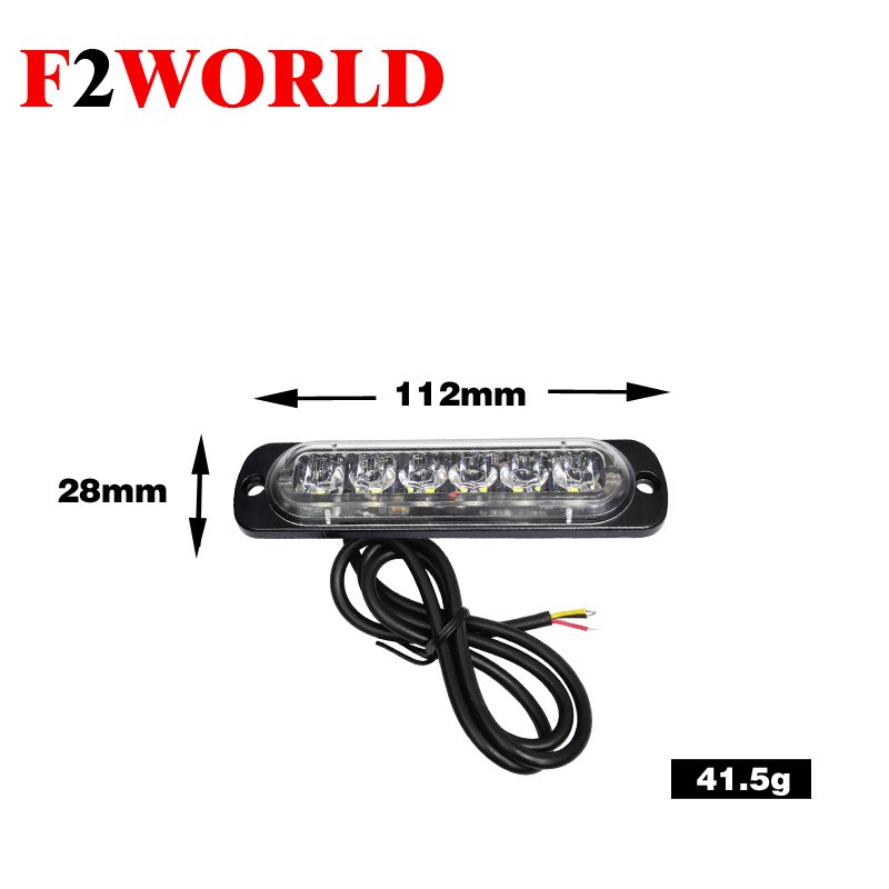 12V 24V Emergency Strobe Light Emergency Warning Hazard Flashing Bar for Off Road Vehicle Truck Train Boat Marine Bus Tank