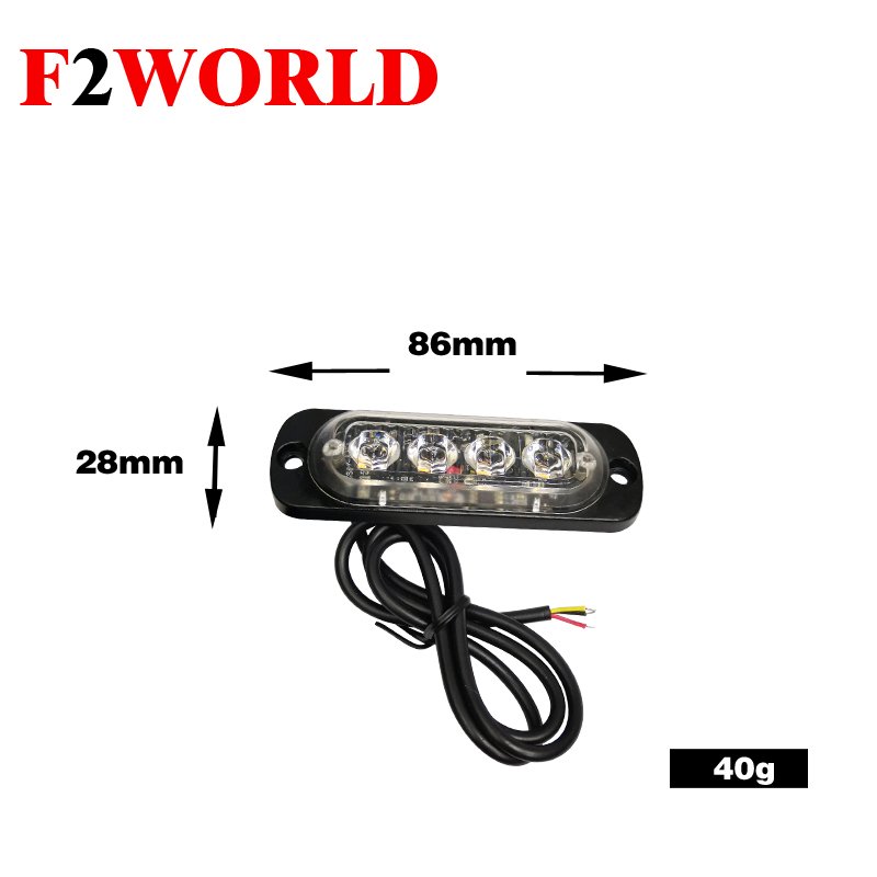 12V 24V Emergency Strobe Light Emergency Warning Hazard Flashing Bar for Off Road Vehicle Truck Train Boat Marine Bus Tank