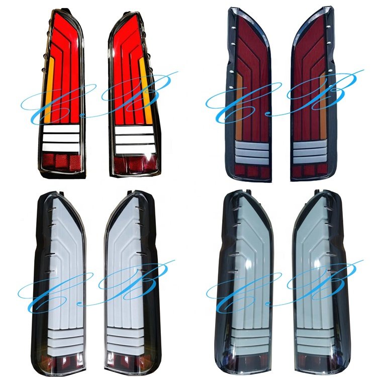Quantum Parts Smoke LED Back Tail Lamp for Hiace Van Mini Bus KDH200 2005-18 Multicolored LED Tail Light 81560-26200