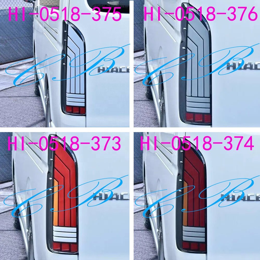 Quantum Parts Smoke LED Back Tail Lamp for Hiace Van Mini Bus KDH200 2005-18 Multicolored LED Tail Light 81560-26200