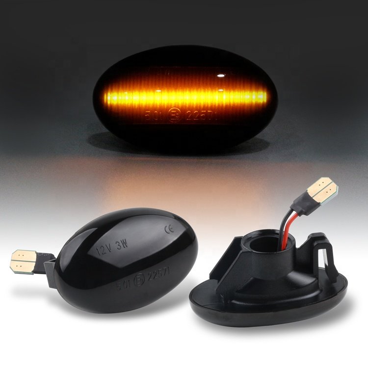 2Pcs Smoked Dynamic LED Side Indicator Lights for Mercedes Benz Accessories for Vito W639 W447