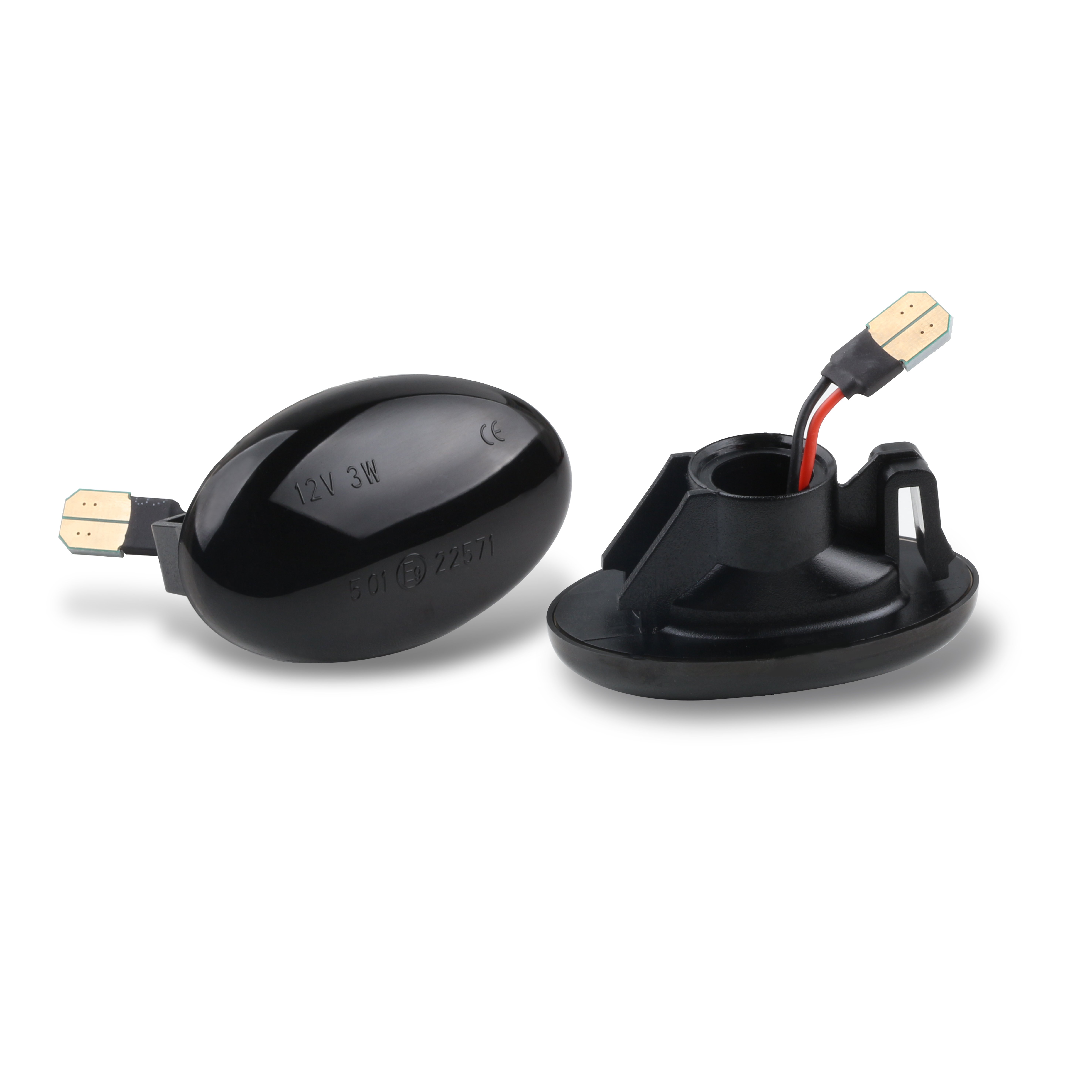 2Pcs Smoked Dynamic LED Side Indicator Lights for Mercedes Benz Accessories for Vito W639 W447