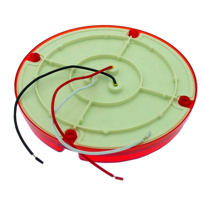 Wholesale 2024 Best Seller Red 7 Inch School Bus LED Round Turn Tail Stop Signal Lamp Rear Brake Light