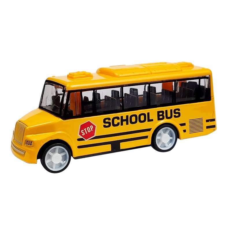 Diecast Toy Model Alloy DieCast Model Vehicle Alloy School Bus Model Car Pull Back Car Toy Vehicles for Kids