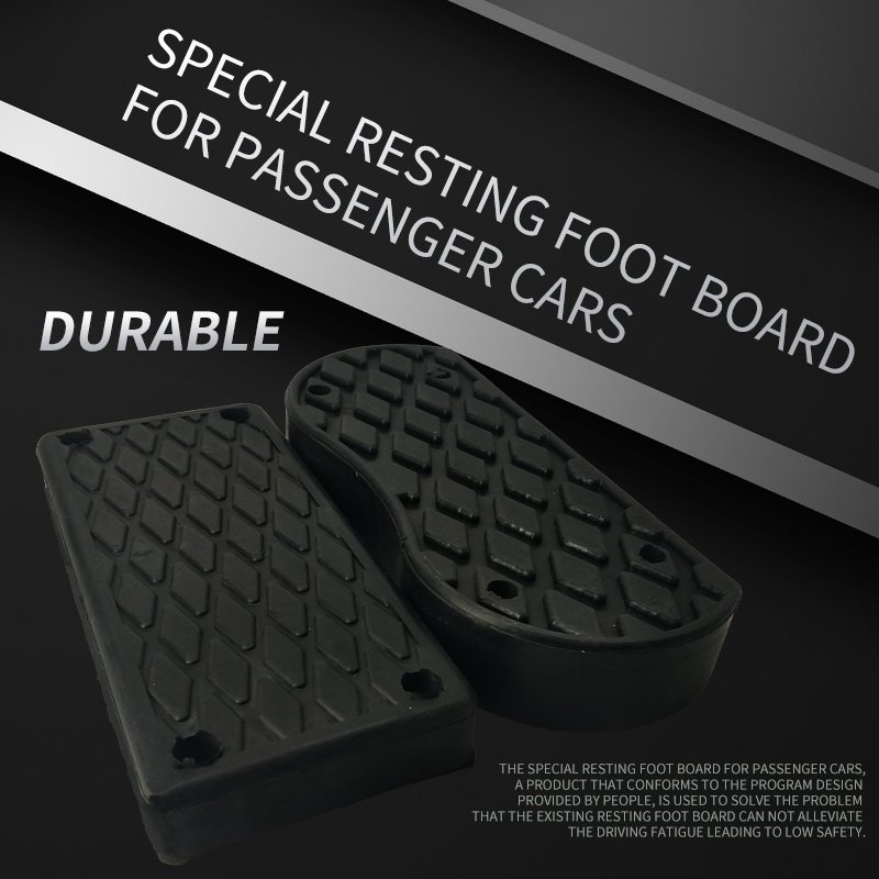 China Bus Accessories Black Rubber Customized Bus Parts Driver Foot Rest Plate Brake Accelerator Foot Rest Anti slip Rubber