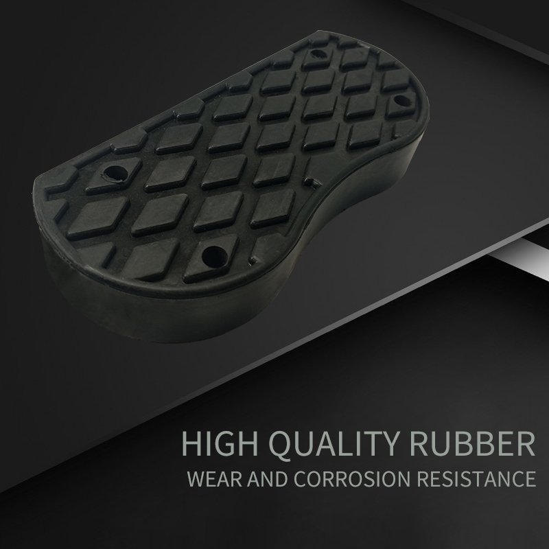 China Bus Accessories Black Rubber Customized Bus Parts Driver Foot Rest Plate Brake Accelerator Foot Rest Anti slip Rubber