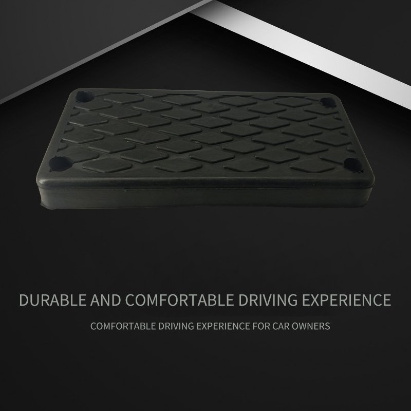 China Bus Accessories Black Rubber Customized Bus Parts Driver Foot Rest Plate Brake Accelerator Foot Rest Anti slip Rubber