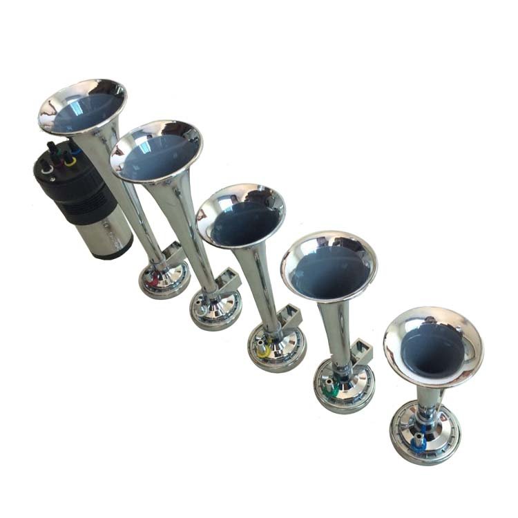 Trumpet Train Horn Kit Super Loud Air Horns with 12V 24v Air Compressor for Car Truck Ship Train Jeep SUV Truck