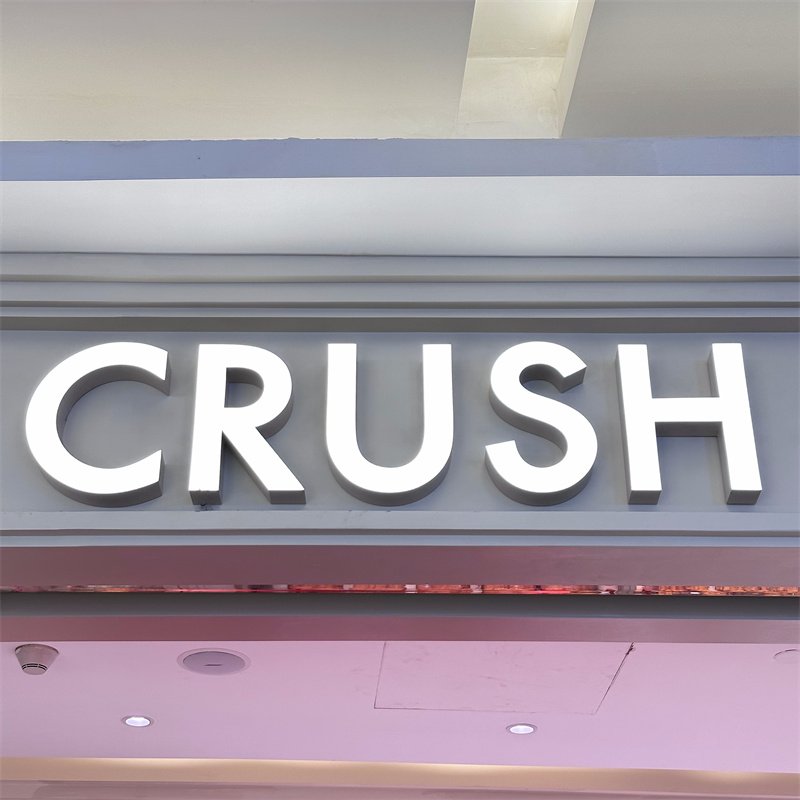 Factory Customization Shop Logo Rimless Face Frontlit Channel Letter Store Front Building Sign With High Quality