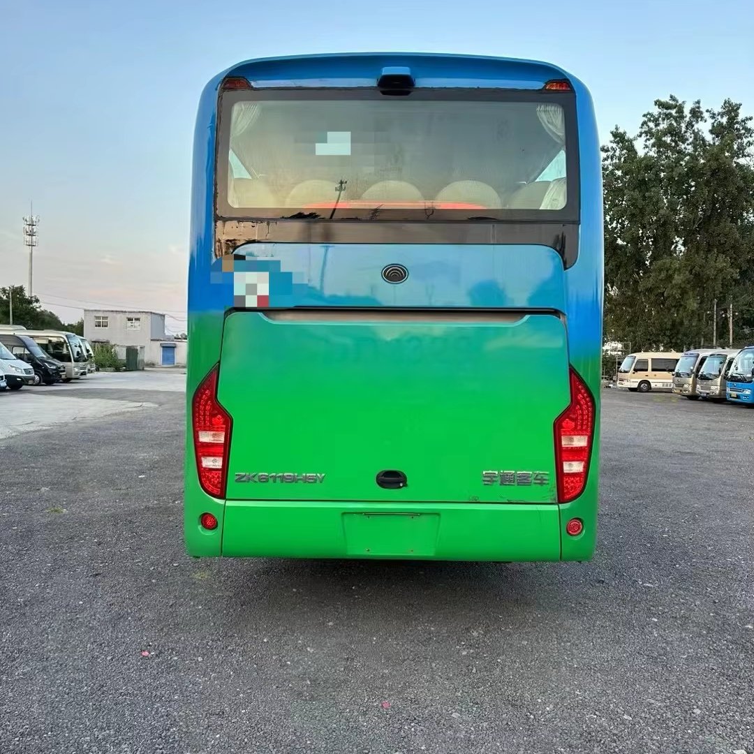 Used Higer Bus 6119 Diesel 51 Seats LHD Bus Yuchai Engine 2014 Year Type Higer Bus with New Seat Cover