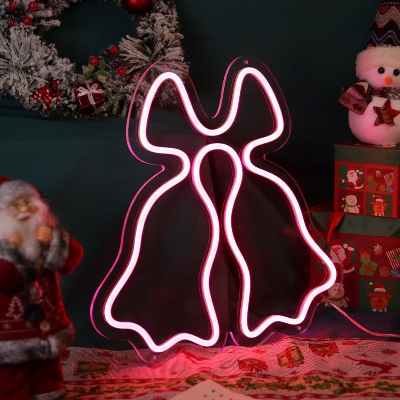 Christmas Bells Neon Sign LED Light Bells Led Light Merry Christmas Neon Decor Home Front Wall Decor Christmas Gift Art Wall
