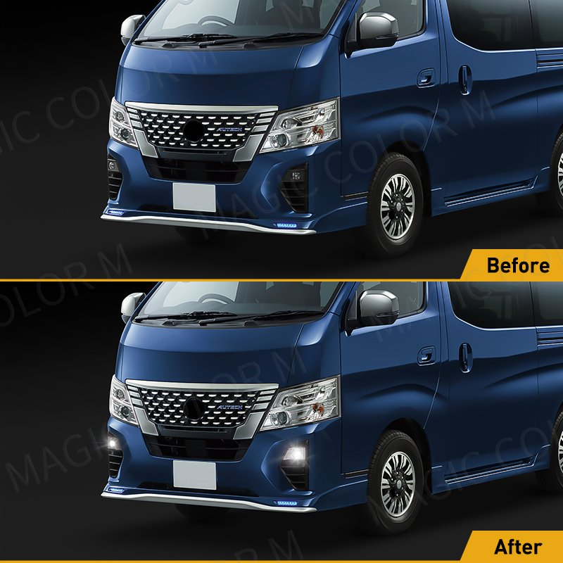 LED Fog Lamps for Nissan Caravan Micro Bus / Urvan NV350 2023 DRL Daytime Running Lights Front Bumper Driving Lamp Accessories