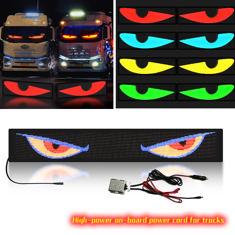 Animiertes Scrollen Programmable Bare Blinkende Text Graffiti LED Flexible Display RGB 5V Led Eyes for Trucks