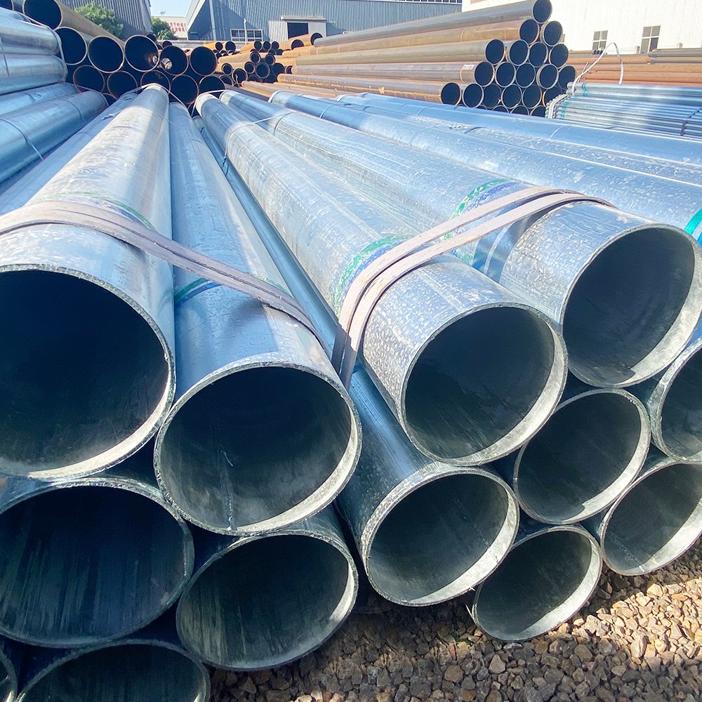 Dn 25 Dn50 3 Inch 32 Inch 10 ft Large Diameter Round square and Rectangular Galvanized Steel Pipe