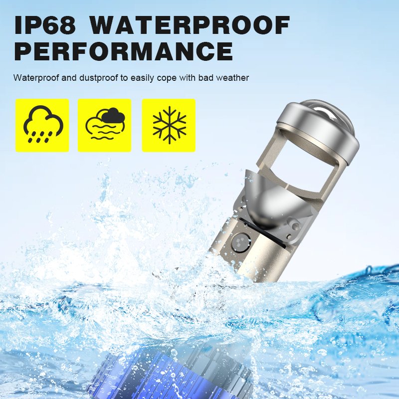 T81 New Model 84w 8400 lm 6000k 3570 Led Chips Whole Aluminium Canbus IP68 Waterproof H4 Projector Lens for Car