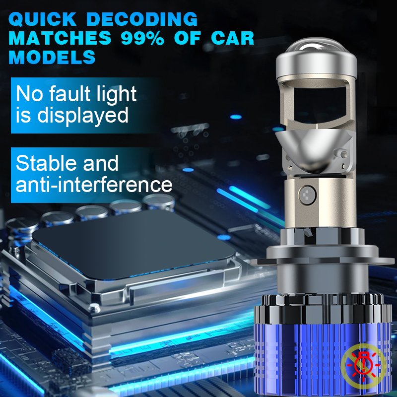 T81 New Model 84w 8400 lm 6000k 3570 Led Chips Whole Aluminium Canbus IP68 Waterproof H4 Projector Lens for Car