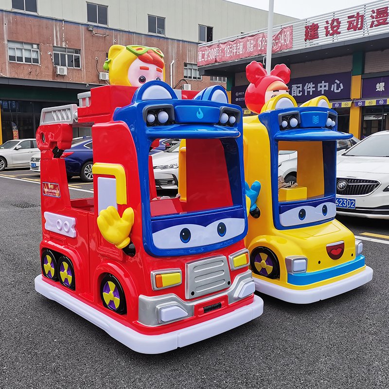 Kiddie Rides Coin Operated Children Ride on Car Kids School Bus Driving Cars Ride Big Wheels Amusement School Bus for Kids