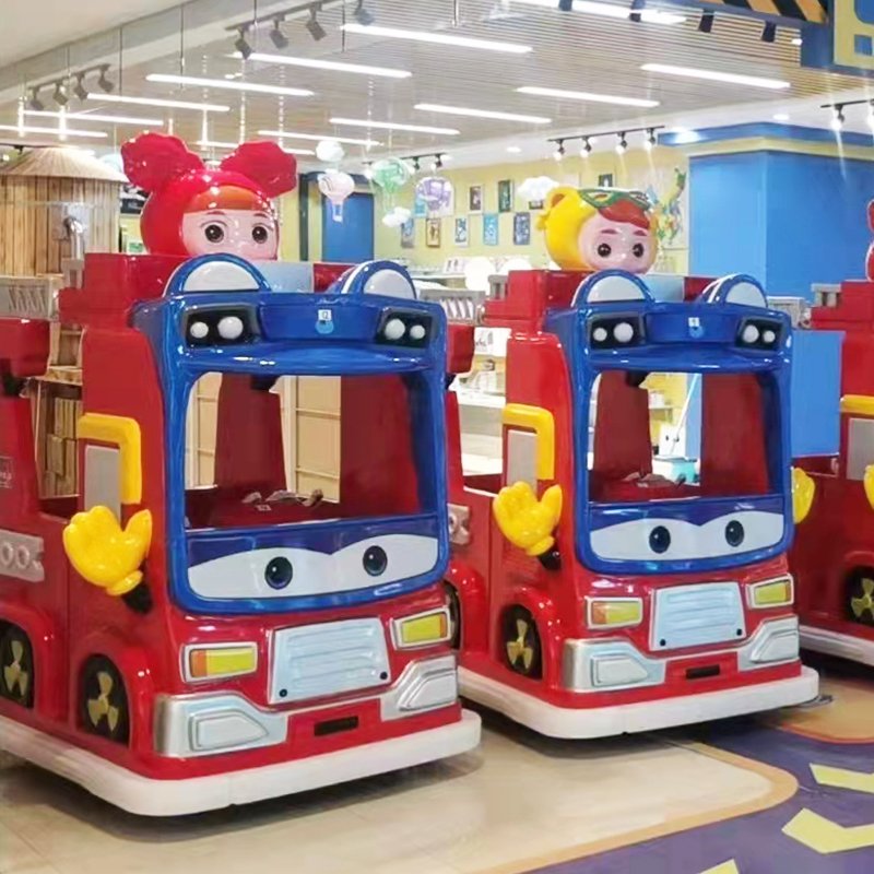 Kiddie Rides Coin Operated Children Ride on Car Kids School Bus Driving Cars Ride Big Wheels Amusement School Bus for Kids