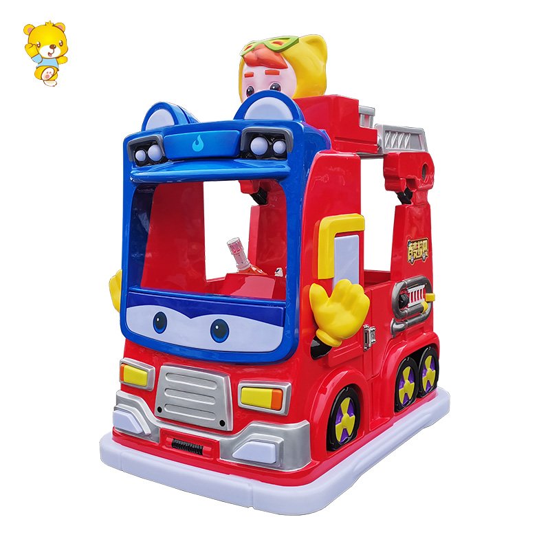 Kiddie Rides Coin Operated Children Ride on Car Kids School Bus Driving Cars Ride Big Wheels Amusement School Bus for Kids