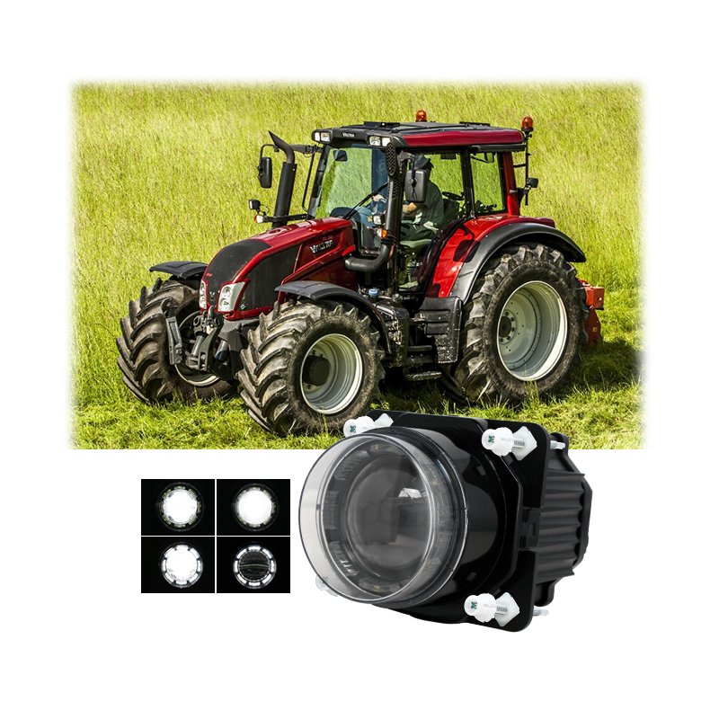 45W Hi/Lo Beam LED Headlight 90mm 3.5 Inch Tractor Bus Multi-Function LED Head Lamp with Parking Light