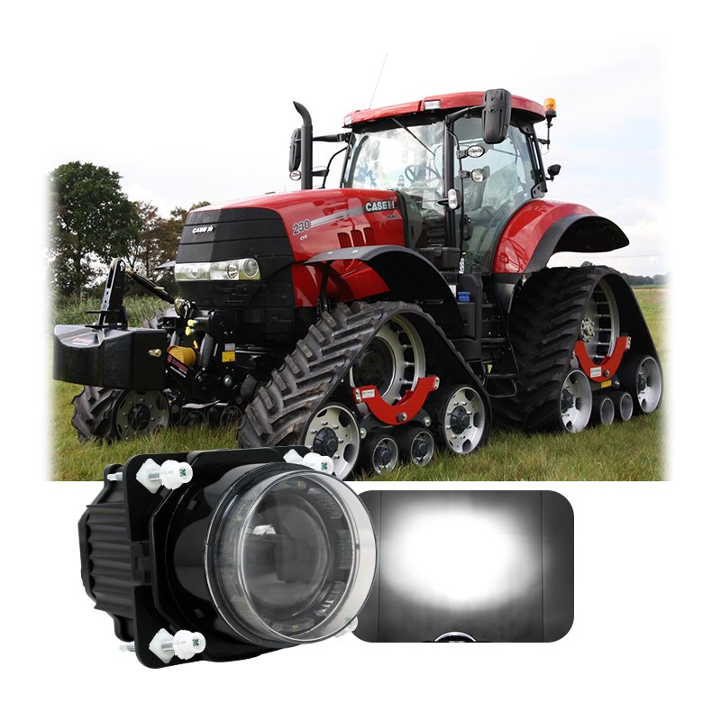 45W Hi/Lo Beam LED Headlight 90mm 3.5 Inch Tractor Bus Multi-Function LED Head Lamp with Parking Light