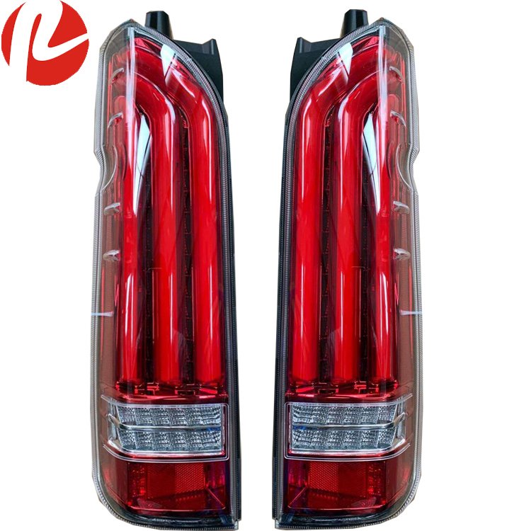 Hiace Van KDH200 2005-2018 LED Tail Lamp Light Clear Bottom Smoke Cover