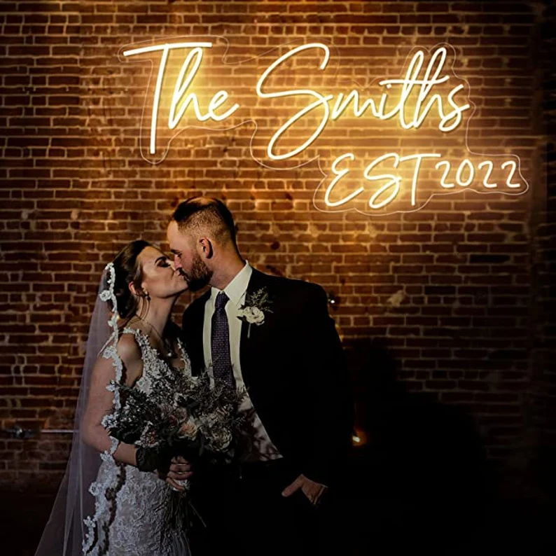 Drop Shipping 2022 Popular Led Advertising Custom Neon Light Signs Custom Neon Sign for Wedding Bar Party Decoration