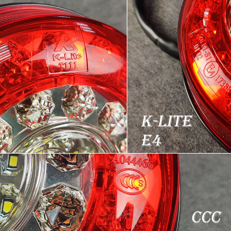 Bus Rear Universal Round Led Trailer Lights Lotus Tail Light Rear Light Round