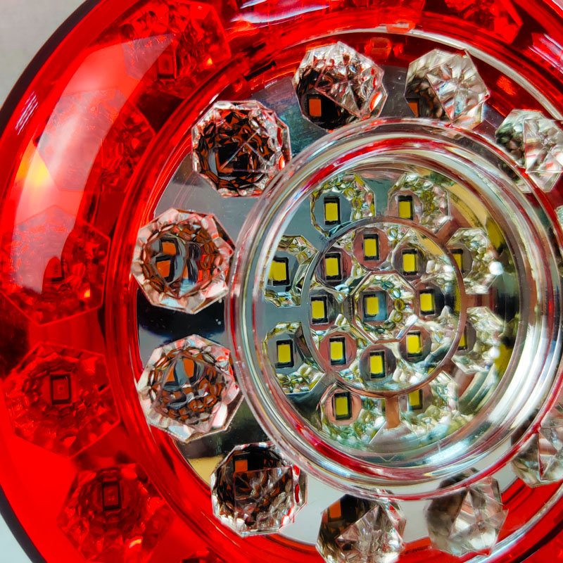 Bus Rear Universal Round Led Trailer Lights Lotus Tail Light Rear Light Round
