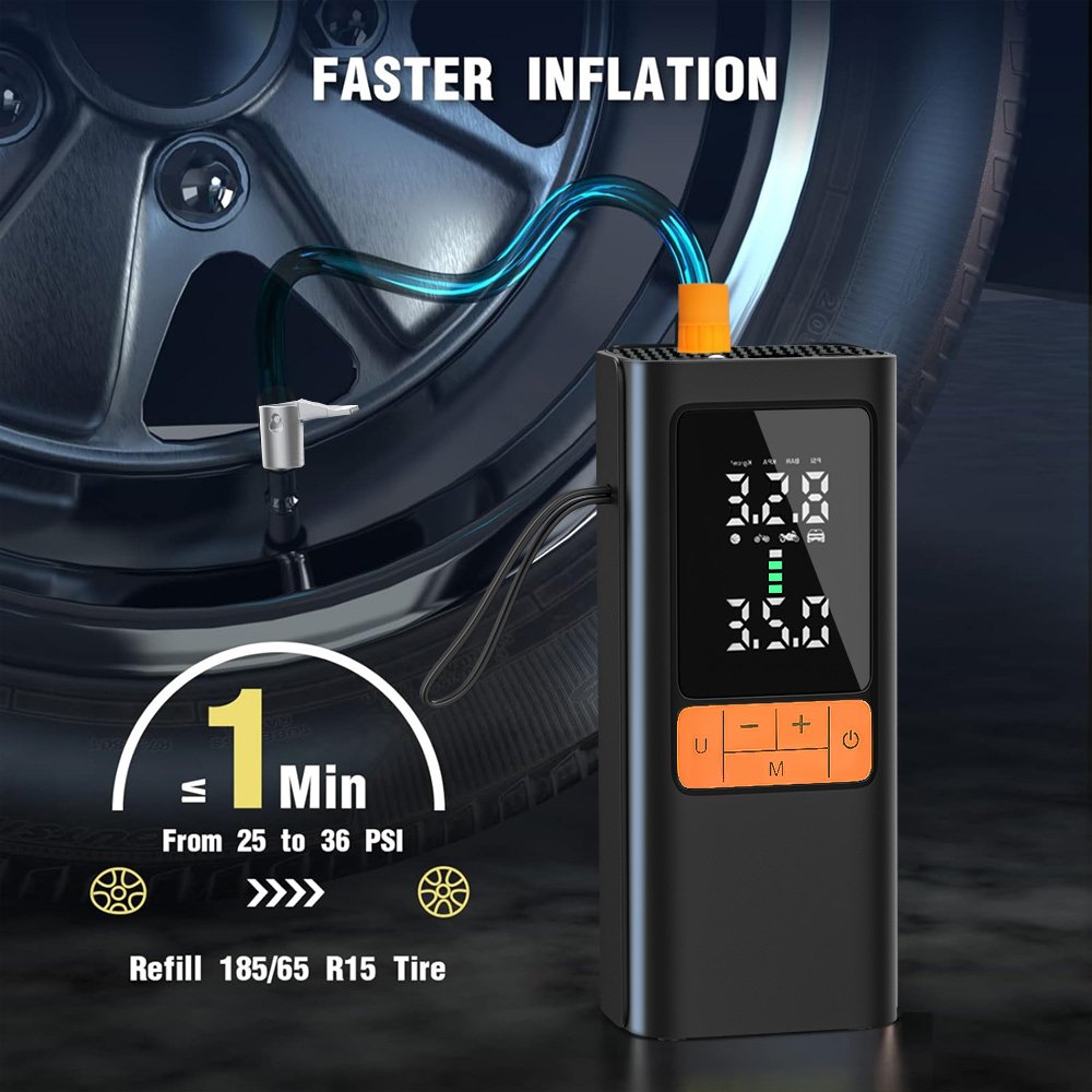 2024 New Arrival Car Air Pump Manufacturer Portable Air Pump for Car Tires Bike&Motorcycle 12V Electric Car Air Compressor Pump