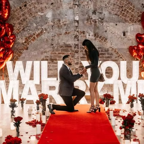 Wedding 4ft Marry Me Led Love Letter Big Light up Letters for Party 5ft Marquee Numbers With Lights