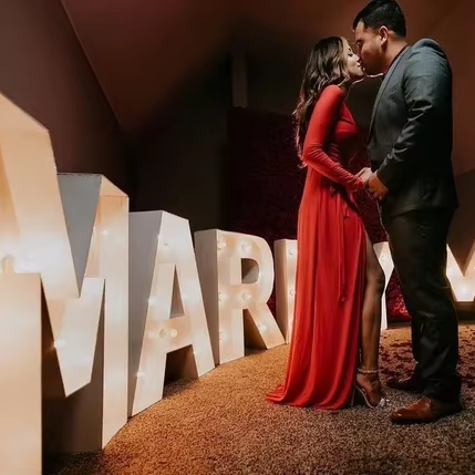 Wedding 4ft Marry Me Led Love Letter Big Light up Letters for Party 5ft Marquee Numbers With Lights