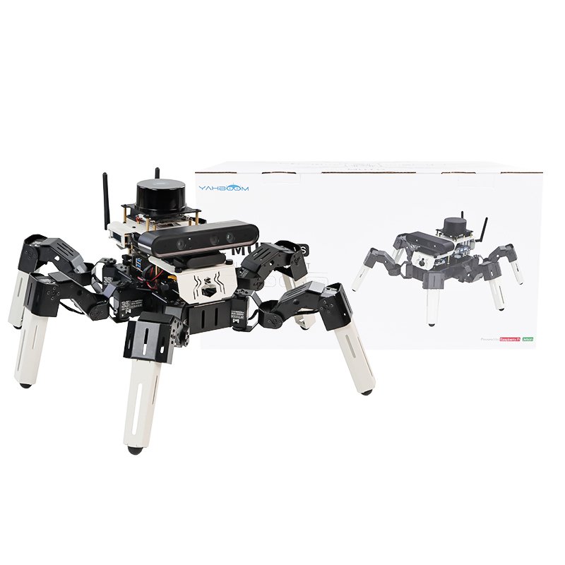 18 DOF Muto RS bionic hexapod robot with 18 pcs 35KG serial bus servos based on ROS2 for Raspberry Pi 5 8GB